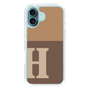 Slim Protection Case［ オリジナル - initial two tone - H brown ］