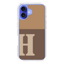 Slim Protection Case［ オリジナル - initial two tone - H brown ］