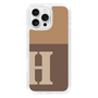 Slim Protection Case［ オリジナル - initial two tone - H brown ］