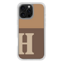 Slim Protection Case［ オリジナル - initial two tone - H brown ］