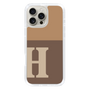 Slim Protection Case［ オリジナル - initial two tone - H brown ］