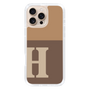 Slim Protection Case［ オリジナル - initial two tone - H brown ］