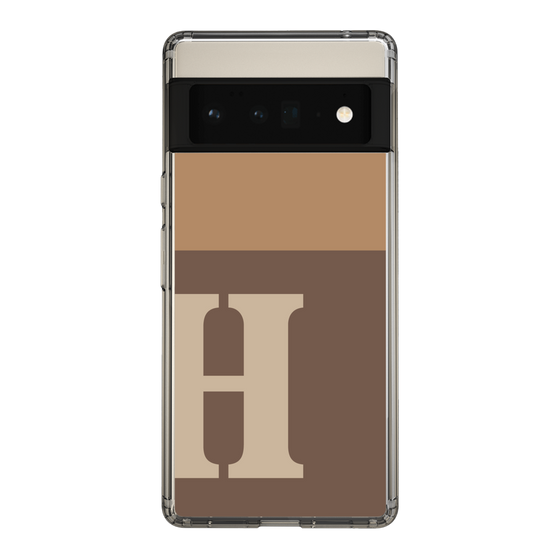 Slim Protection Case［ Original - initial two tone - H brown ］