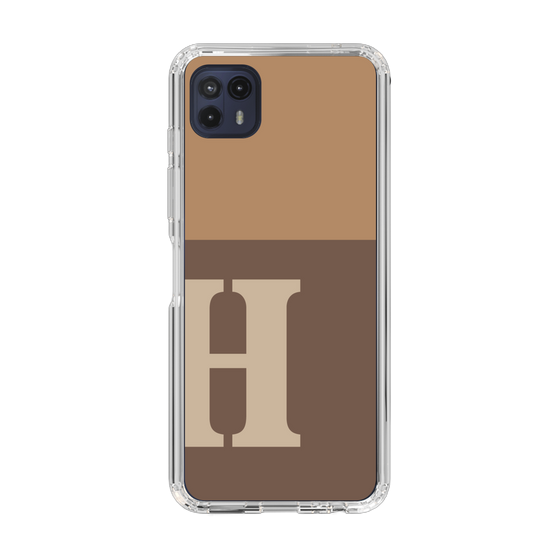 Slim Protection Case［ Original - initial two tone - H brown ］