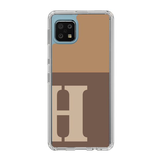 Slim Protection Case［ Original - initial two tone - H brown ］