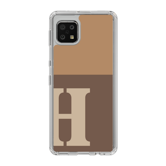 Slim Protection Case［ Original - initial two tone - H brown ］