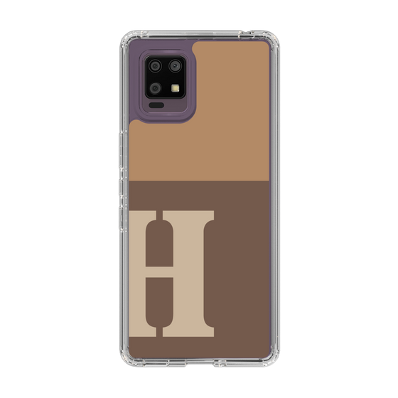 Slim Protection Case［ Original - initial two tone - H brown ］