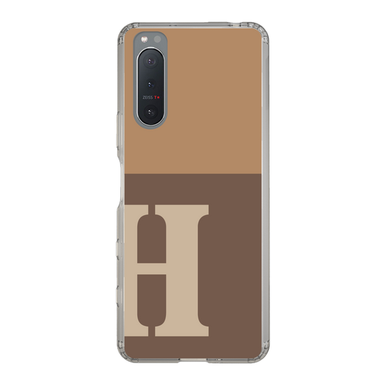 Slim Protection Case［ Original - initial two tone - H brown ］