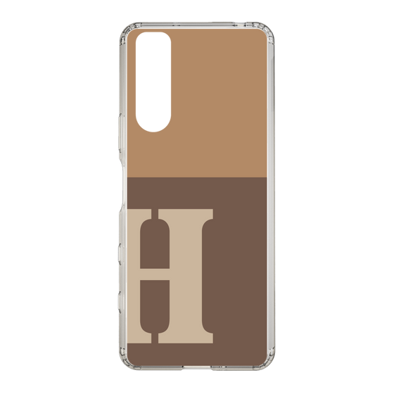 Slim Protection Case［ Original - initial two tone - H brown ］
