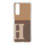 Slim Protection Case［ Original - initial two tone - H brown ］