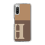 Slim Protection Case［ Original - initial two tone - H brown ］