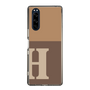 Slim Protection Case［ Original - initial two tone - H brown ］