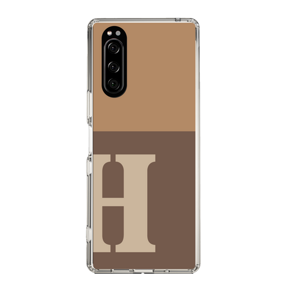 Slim Protection Case［ Original - initial two tone - H brown ］