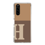Slim Protection Case［ Original - initial two tone - H brown ］