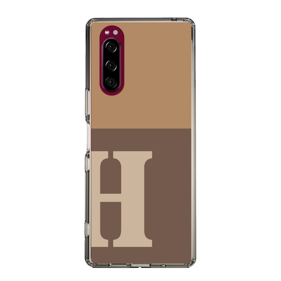 Slim Protection Case［ Original - initial two tone - H brown ］