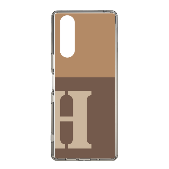 Slim Protection Case［ Original - initial two tone - H brown ］