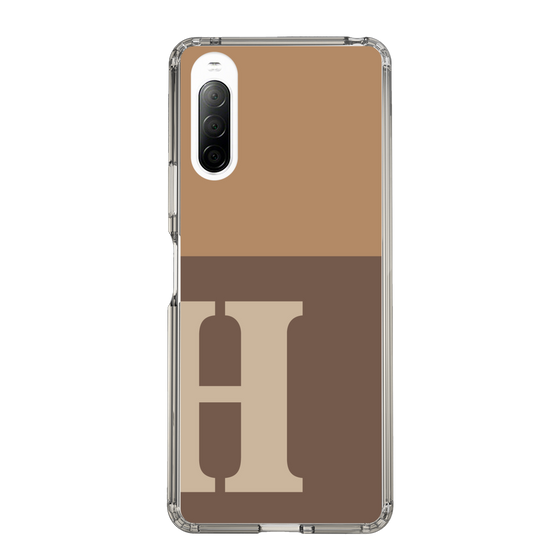 Slim Protection Case［ Original - initial two tone - H brown ］