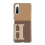 Slim Protection Case［ Original - initial two tone - H brown ］