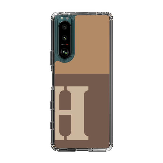 Slim Protection Case［ Original - initial two tone - H brown ］