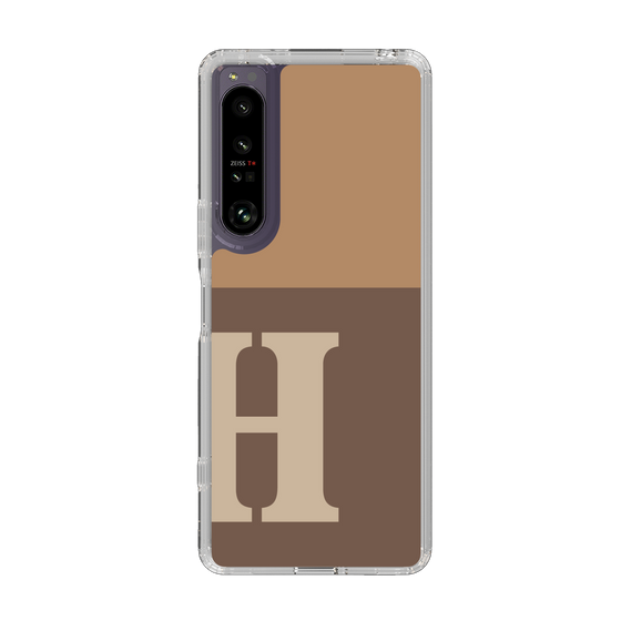 Slim Protection Case［ Original - initial two tone - H brown ］