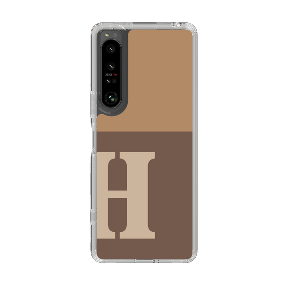 Slim Protection Case［ Original - initial two tone - H brown ］