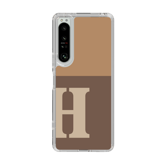 Slim Protection Case［ Original - initial two tone - H brown ］
