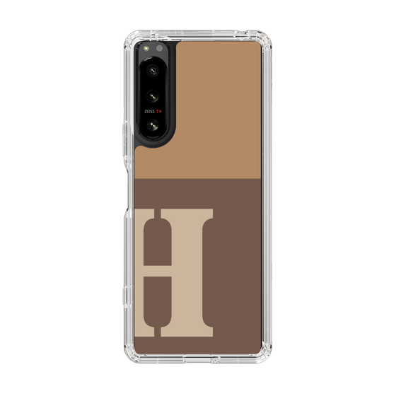 Slim Protection Case［ Original - initial two tone - H brown ］