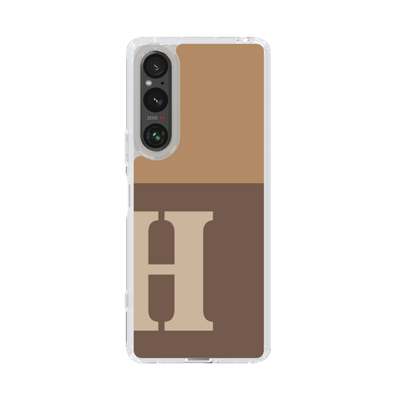 Slim Protection Case［ Original - initial two tone - H brown ］
