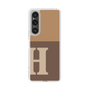 Slim Protection Case［ Original - initial two tone - H brown ］
