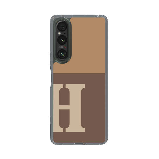 Slim Protection Case［ Original - initial two tone - H brown ］