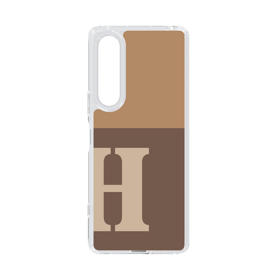 Slim Protection Case［ Original - initial two tone - H brown ］