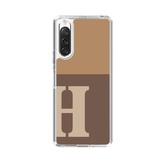 Slim Protection Case［ Original - initial two tone - H brown ］