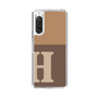 Slim Protection Case［ Original - initial two tone - H brown ］