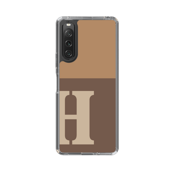 Slim Protection Case［ Original - initial two tone - H brown ］