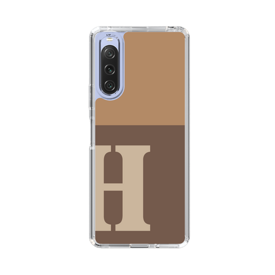 Slim Protection Case［ Original - initial two tone - H brown ］