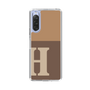 Slim Protection Case［ Original - initial two tone - H brown ］