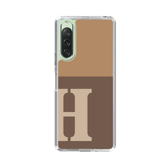 Slim Protection Case［ Original - initial two tone - H brown ］
