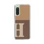 Slim Protection Case［ Original - initial two tone - H brown ］