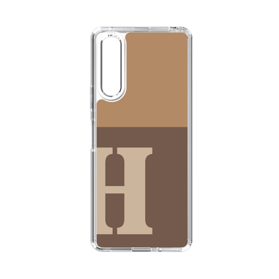 Slim Protection Case［ Original - initial two tone - H brown ］