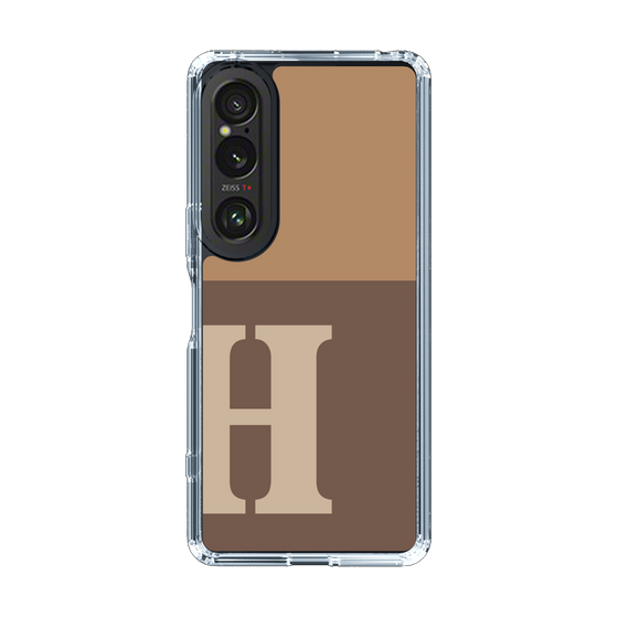 Slim Protection Case［ Original - initial two tone - H brown ］