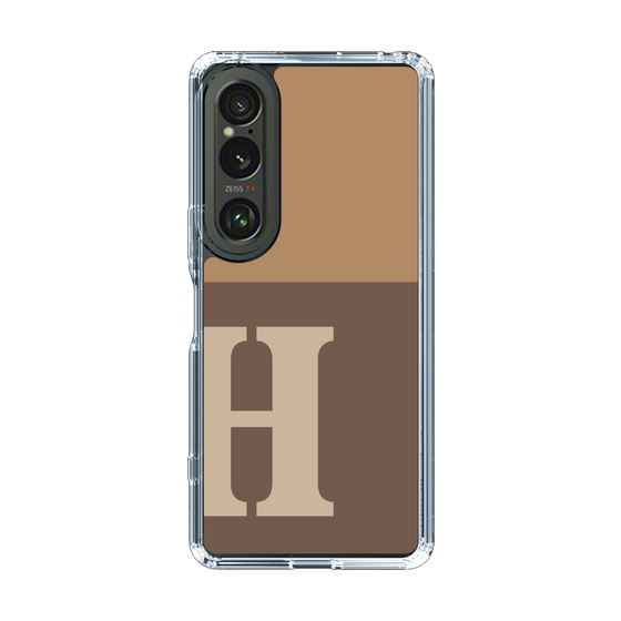 Slim Protection Case［ Original - initial two tone - H brown ］