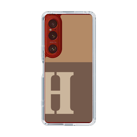 Slim Protection Case［ Original - initial two tone - H brown ］