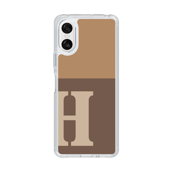 Slim Protection Case［ Original - initial two tone - H brown ］