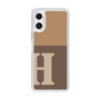 Slim Protection Case［ Original - initial two tone - H brown ］