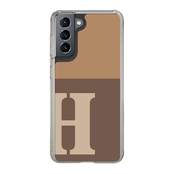 Slim Protection Case［ Original - initial two tone - H brown ］