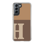 Slim Protection Case［ Original - initial two tone - H brown ］