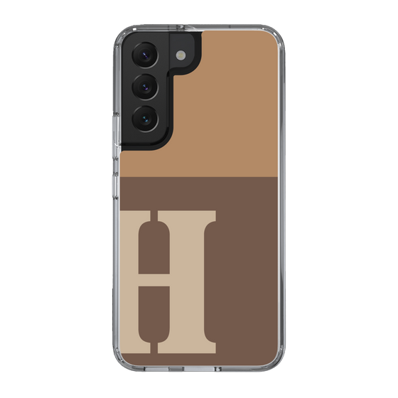 Slim Protection Case［ Original - initial two tone - H brown ］