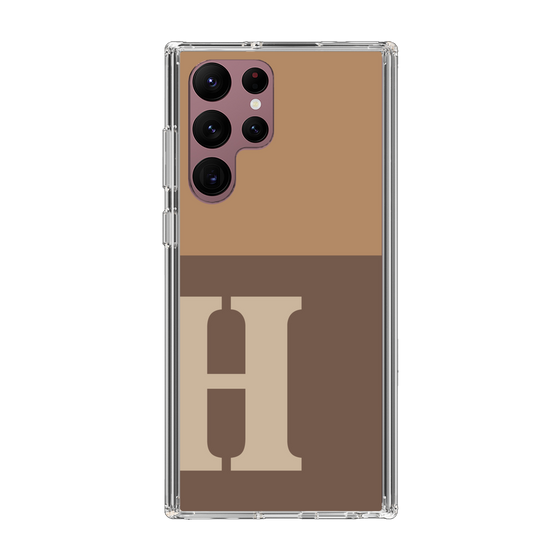 Slim Protection Case［ Original - initial two tone - H brown ］