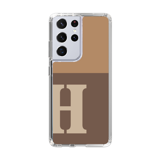Slim Protection Case［ Original - initial two tone - H brown ］