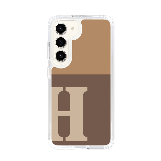 Slim Protection Case［ Original - initial two tone - H brown ］